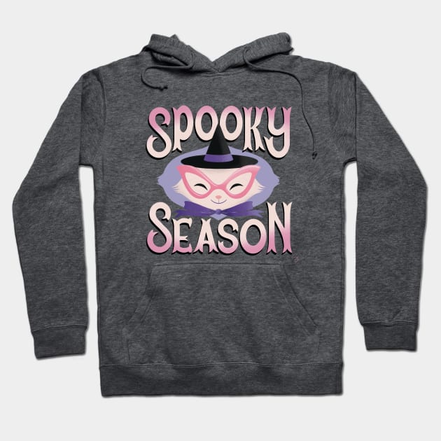 Spooky Season Cat Witch Hoodie by Softshell Studio